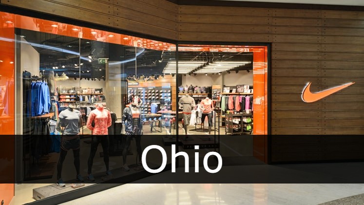 Struikelen slang lading Nike in Ohio | Locations